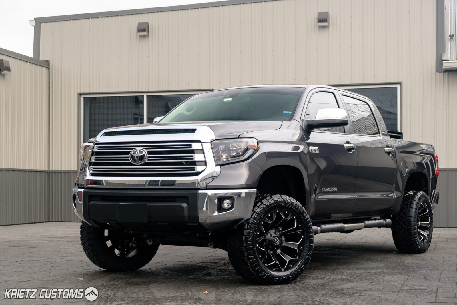 On YouTube, there is a video showcasing a 2020 Toyota Tundra equipped with 20-inch Fuel Vapor wheels in a DDS finish.