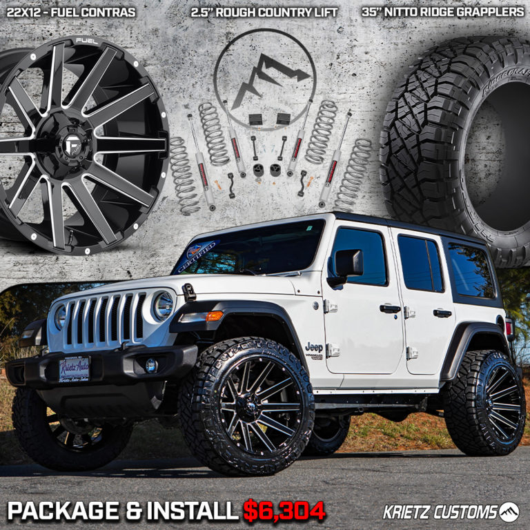 Lifted Jeep Wrangler Wheel Tires Package Krietz Auto