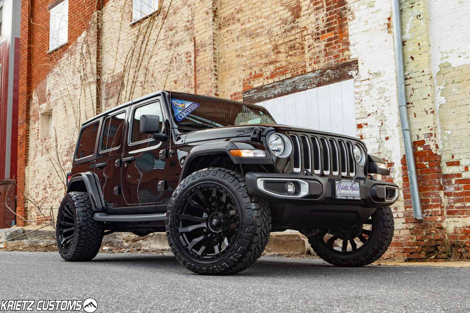 Lifted Jeep Wrangler with 22×12 Fuel Blitz and a 6 Inch Rough Country Lift Kit Krietz Auto