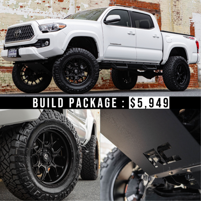Lifted 2019 Toyota Tacoma TRD Sport with 20×10 Fuel Tech Wheels and 6