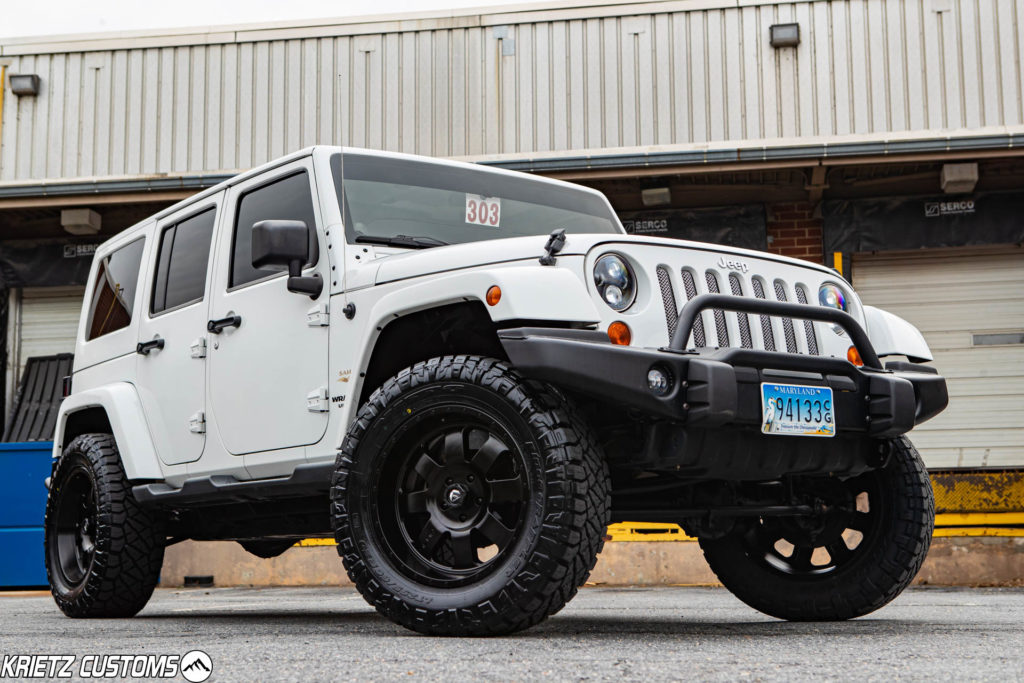 Lifted 2012 Jeep Wrangler JK with 20×9 Fuel Baja and  Inch Rough Country  Suspension Lift Kit | Krietz Auto