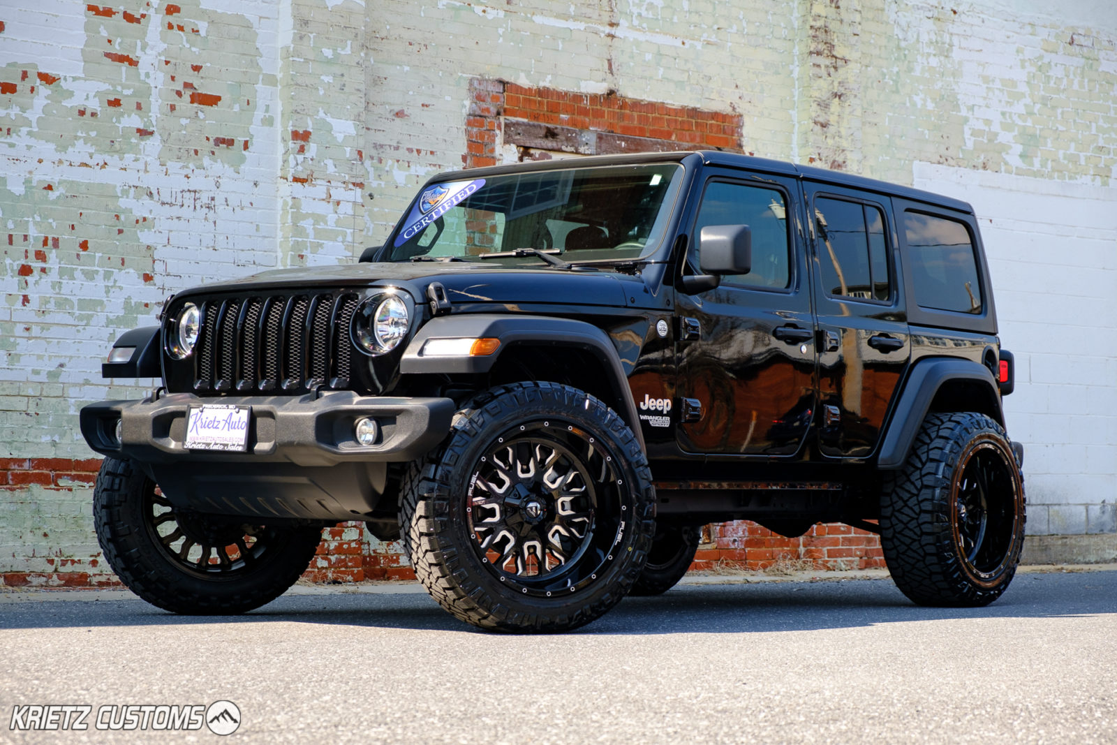 2019 Jeep Wrangler with 22X12 Fuel Stroke and  Inch Rough Country Lift  Kit | Krietz Auto
