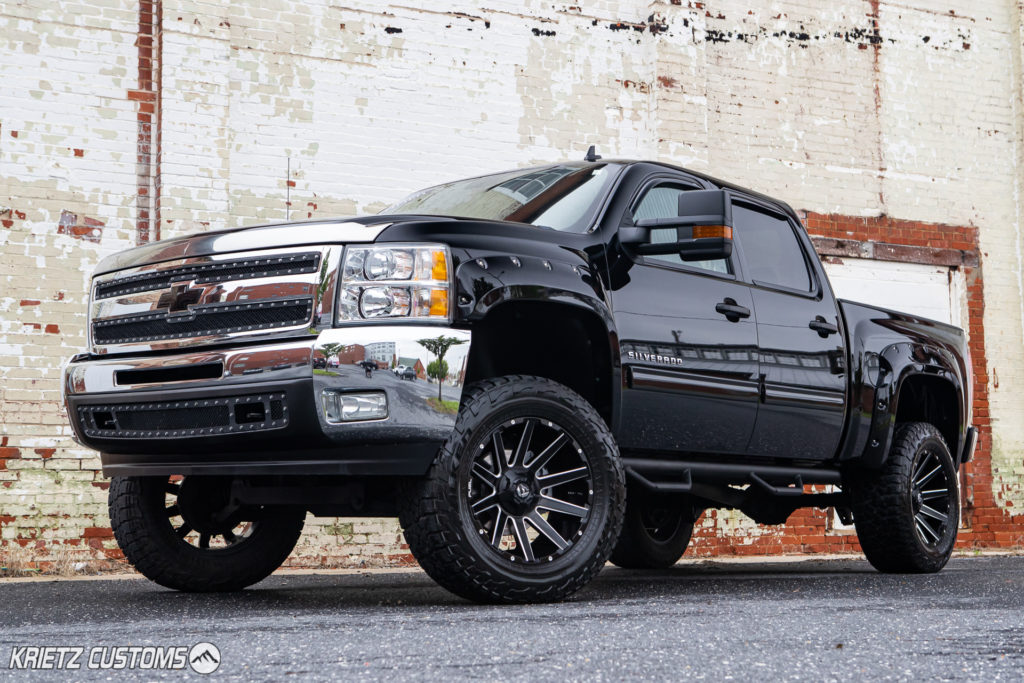 Lifted 2012 Chevrolet Silverado 1500 with Fuel Contra Wheels and 7 Inch