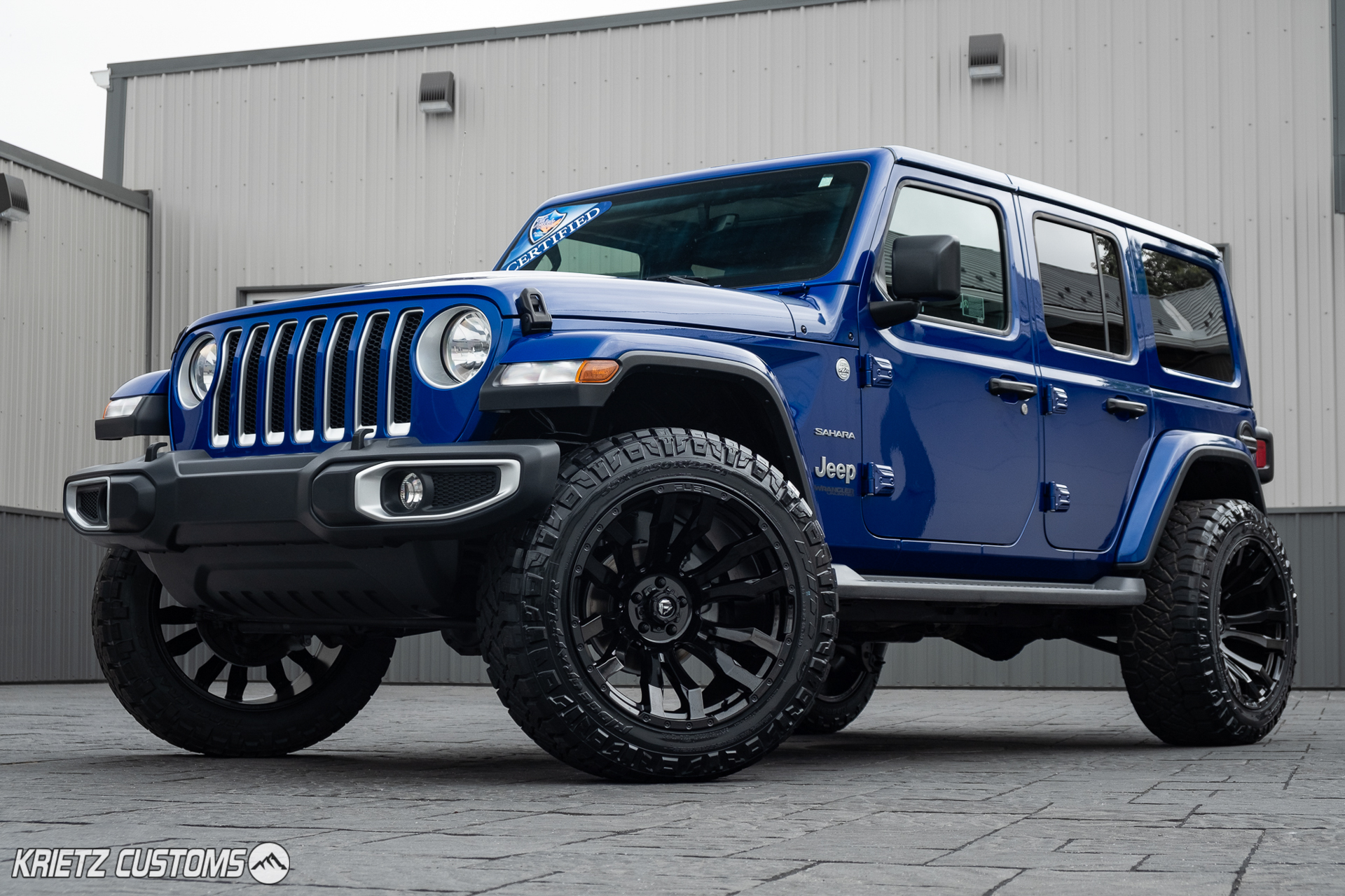 Lifted 2019 Jeep Wrangler with 22×12 Fuel Blitz Wheels and  Inch Rough  Country Suspension Lift Kit | Krietz Auto