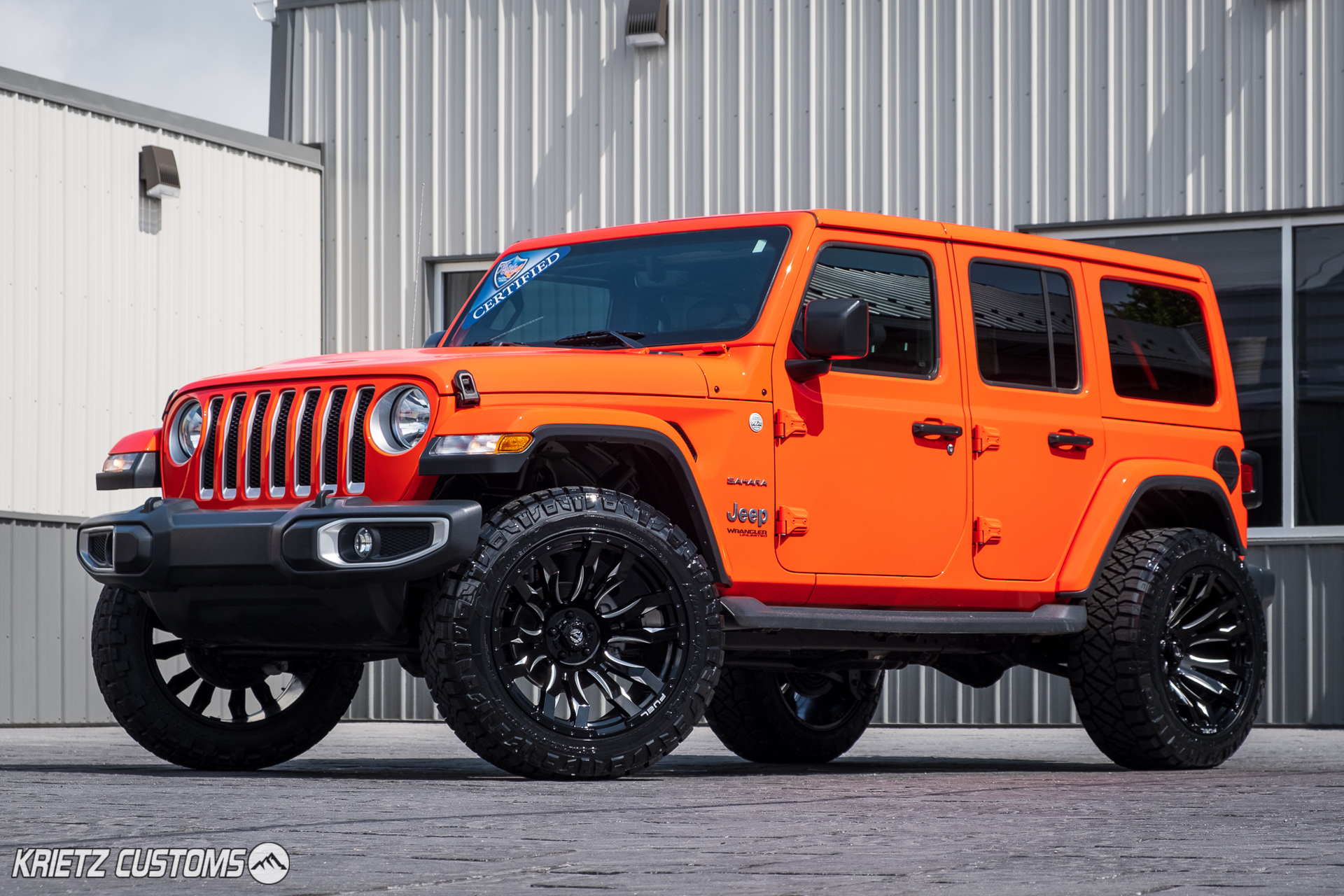 Lifted 2019 Jeep Wrangler with 22×12 Fuel Blitz Wheels and