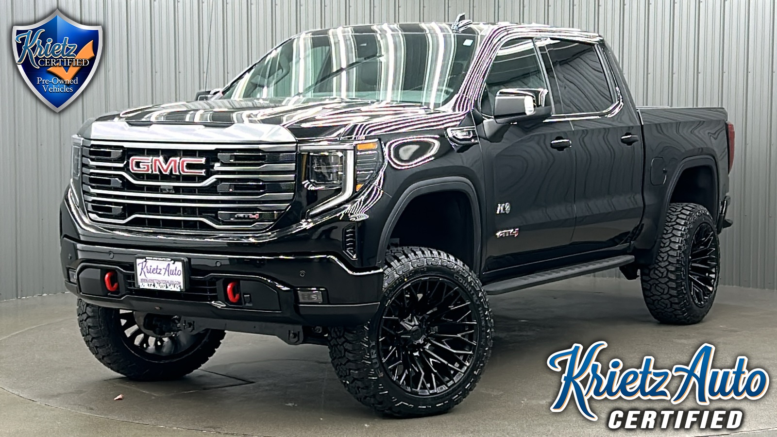 Lifted 2024 GMC Sierra 1500 AT4 Short Bed w/ Premium Pkg & Sunroof