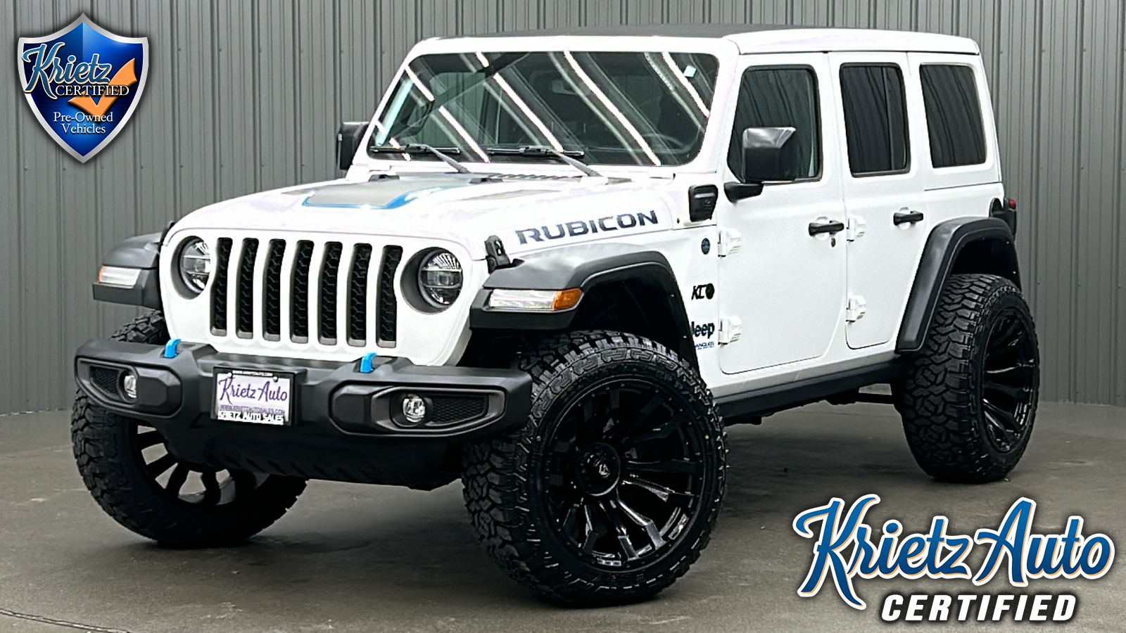 Lifted 2021 Jeep Wrangler Unlimited Rubicon 4xe w/ Cold Weather & Sky Top