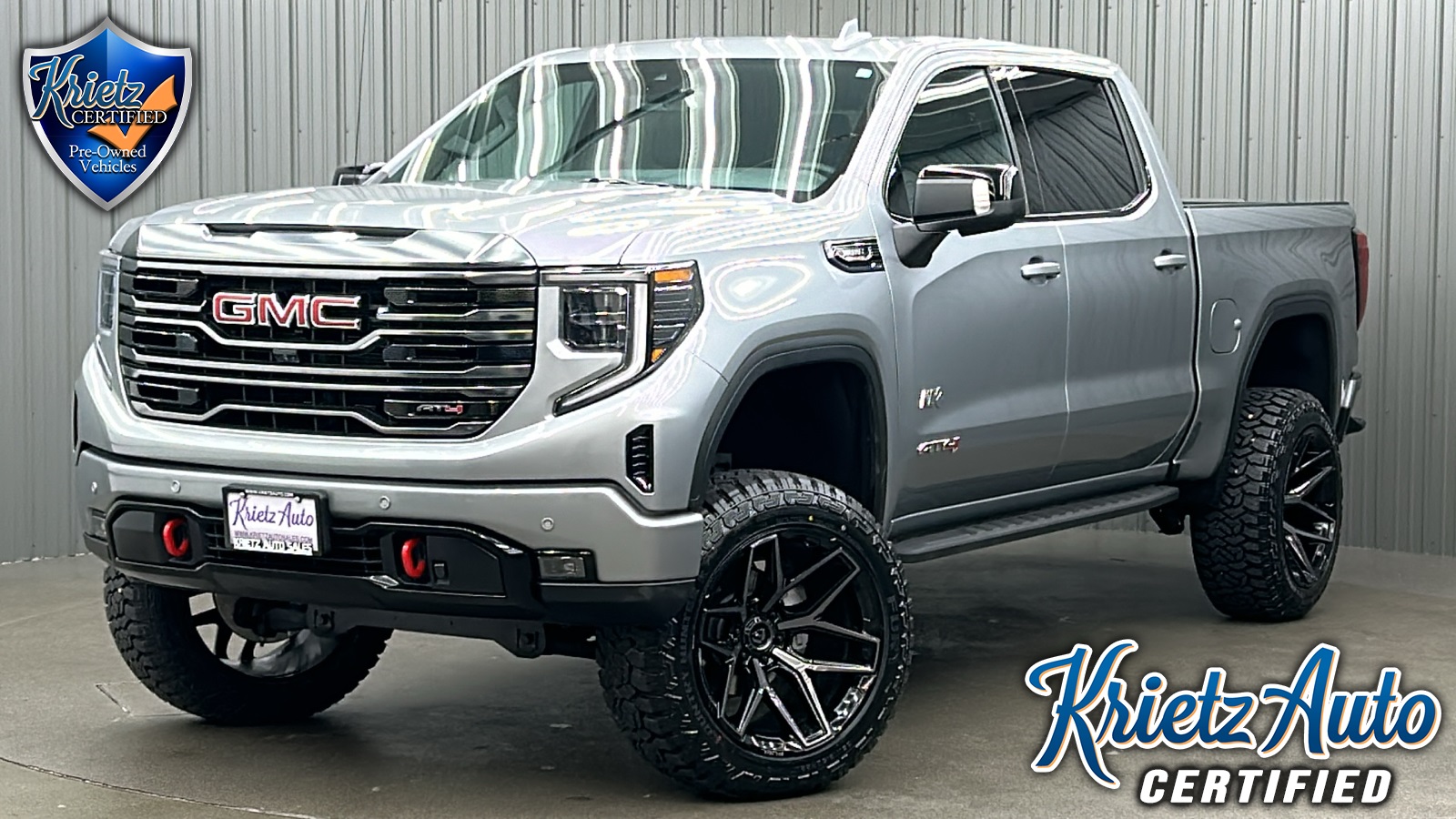 Lifted 2024 GMC Sierra 1500 AT4 Short Bed w/ Premium Pkg & Sunroof