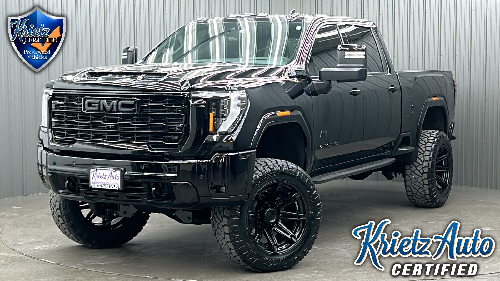 Lifted 2024 GMC Sierra 2500HD AT4 Premium Plus Short Bed w/ COLORMATCH & Sunroof