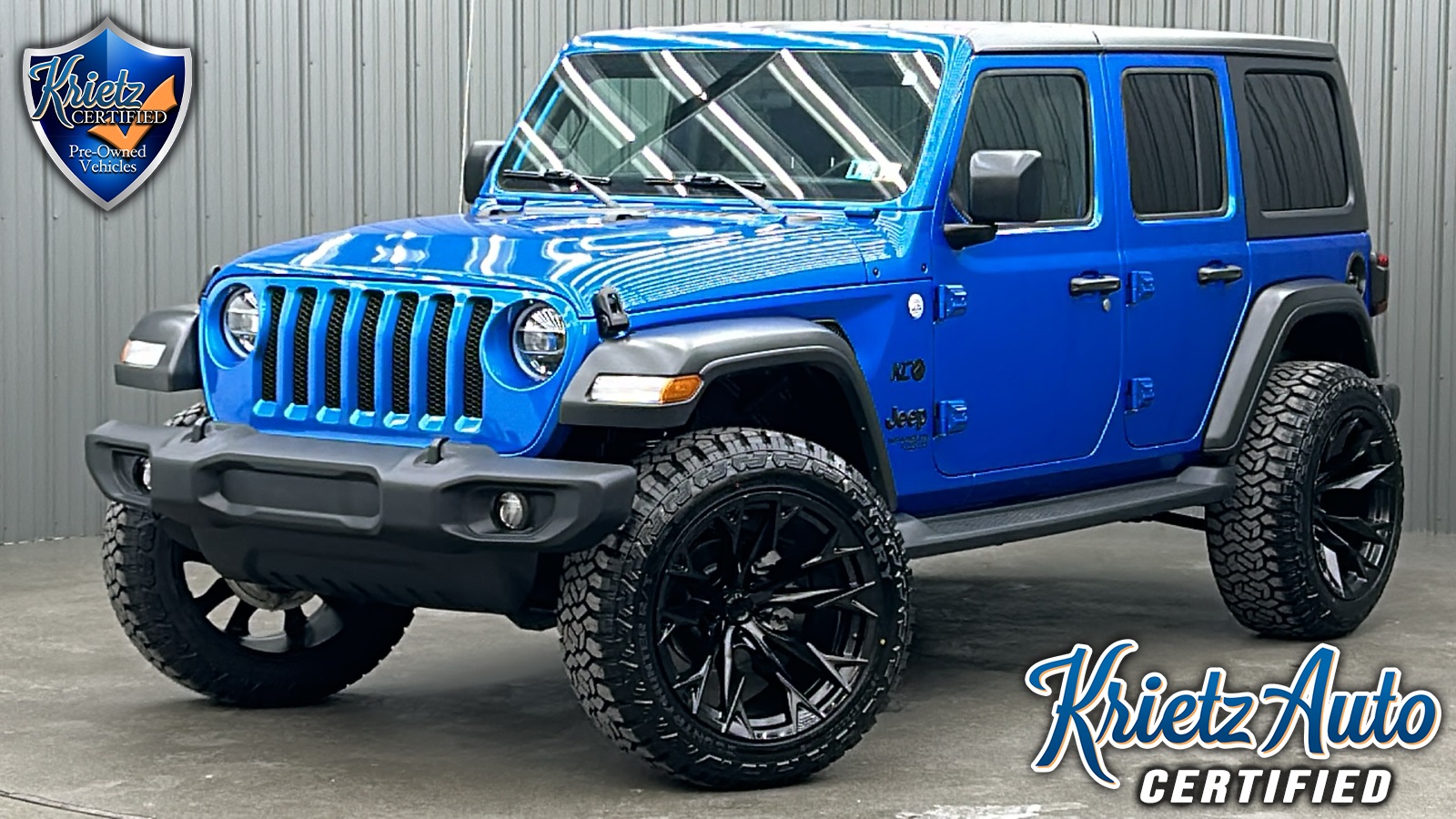 Lifted 2021 Jeep Wrangler Unlimited Sport S w/ LED, Safety, Tech & Hard Top