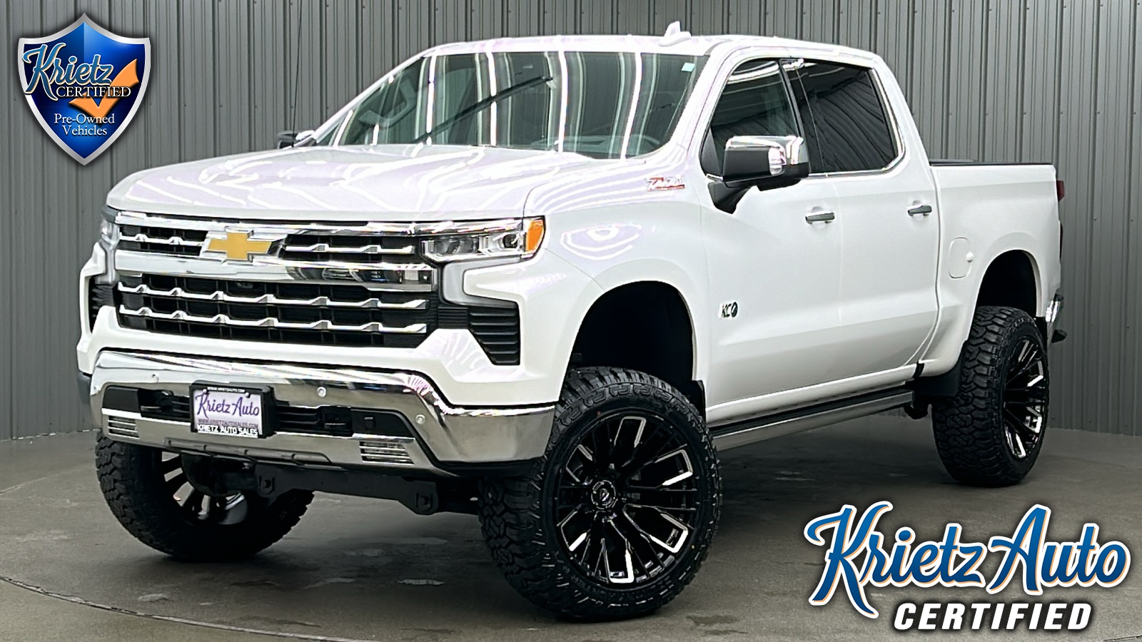 Lifted 2023 Chevrolet Silverado 1500 LTZ Premium Z71 Short Bed w/ Tech & Sunroof