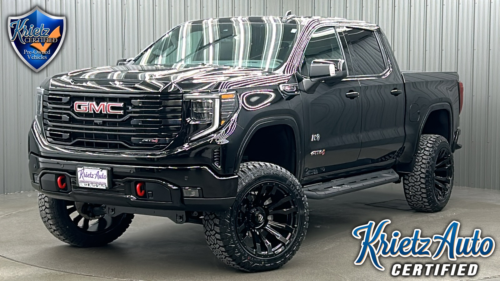 Lifted 2024 GMC Sierra 1500 AT4 Short Bed Premium w/ Tech & Sunroof