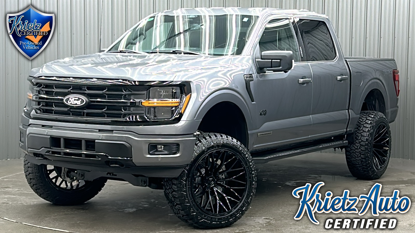 Lifted 2024 Ford F-150 XLT Black Package FX4 Short Bed w/ 302A
