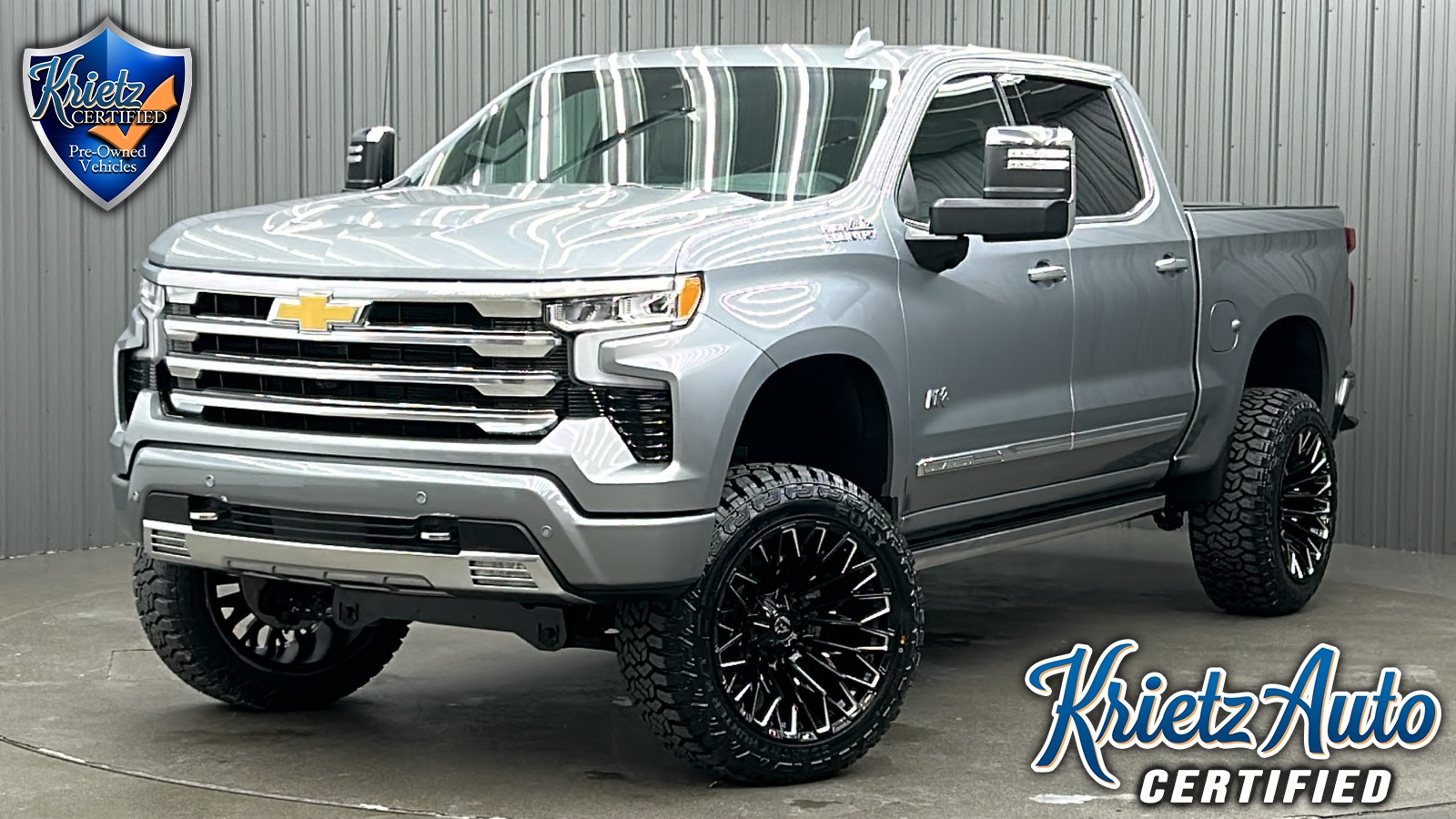 Lifted 2024 Chevrolet Silverado 1500 High Country Premium Short Bed w/ Power Steps & Sunroof