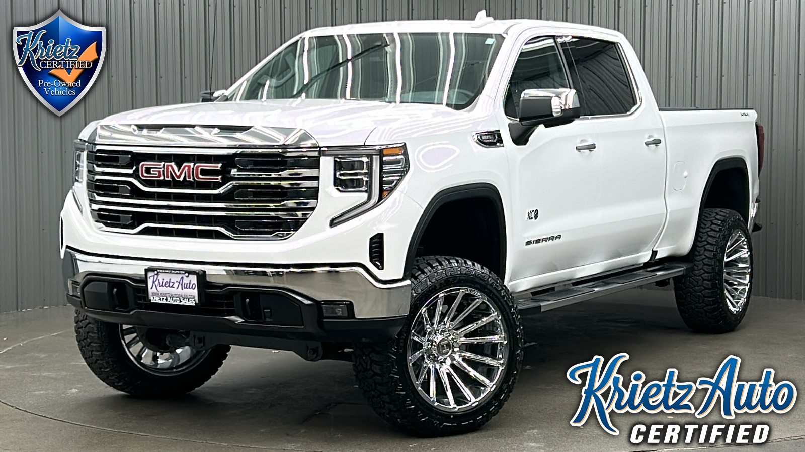 Lifted 2023 GMC Sierra 1500 SLT Long Bed Preferred Pkg w/ Sunroof