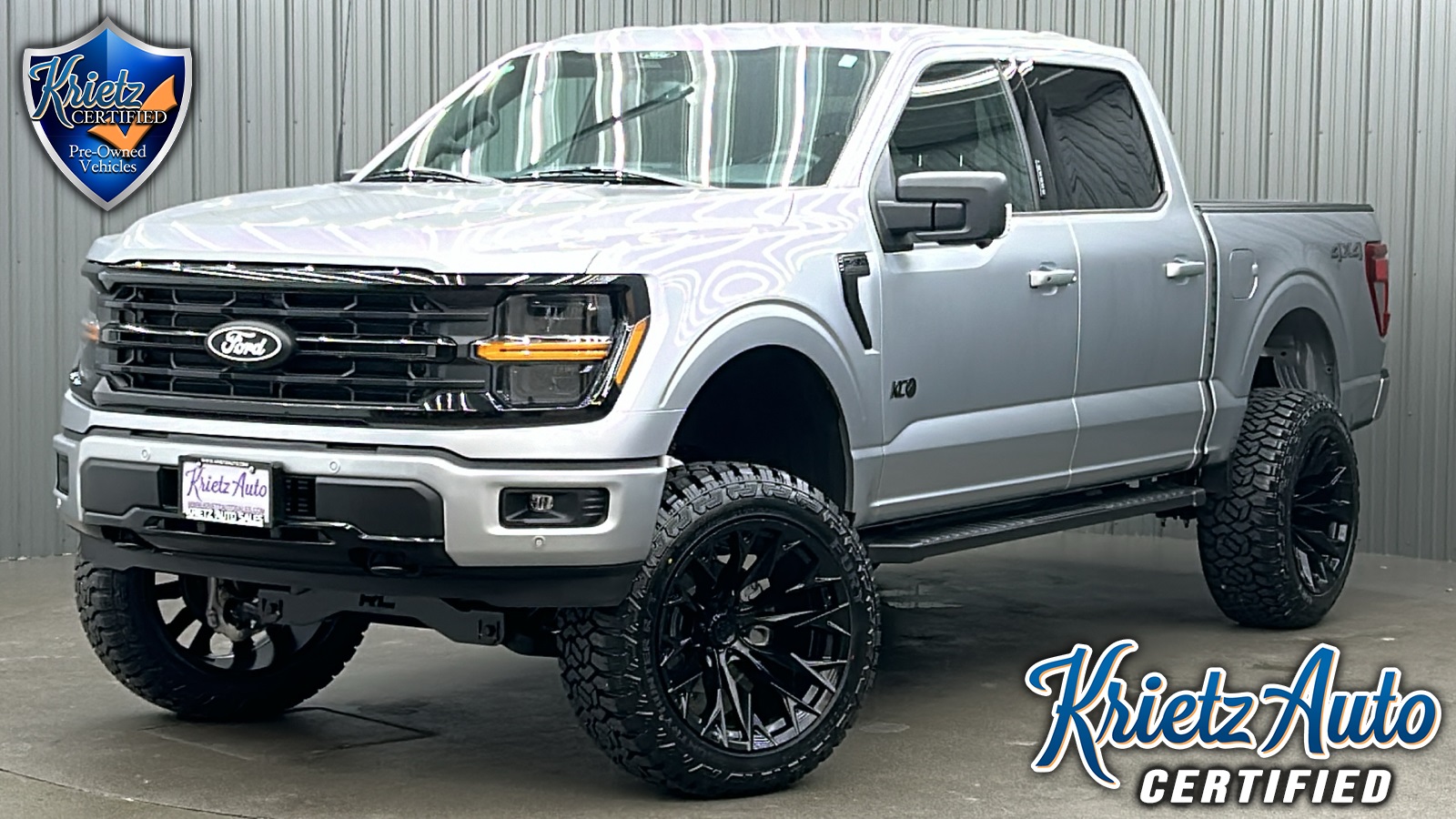 Lifted 2024 Ford F-150 XLT Black Appearance Plus Short Bed w/ 302A
