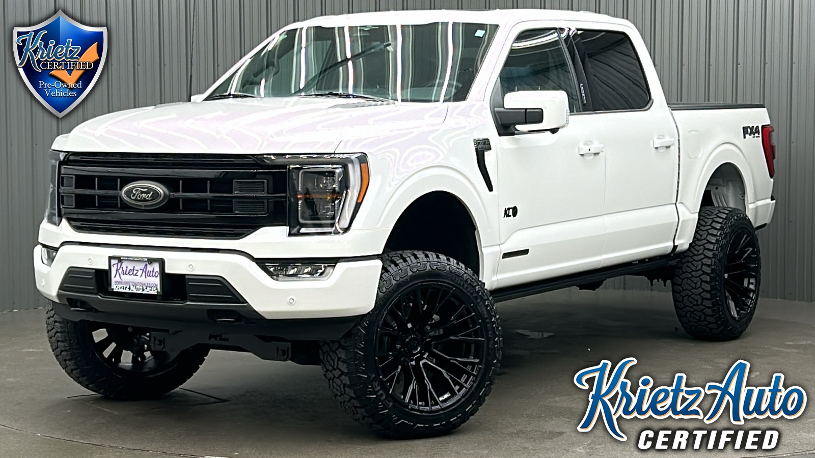 Lifted 2023 Ford F-150 Lariat Black Package FX4 Short Bed w/ 502A & Moonroof