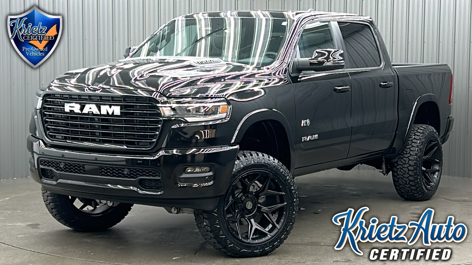Lifted 2025 Ram 1500 Laramie Sport Package Short Bed w/ Level 1 & Sunroof