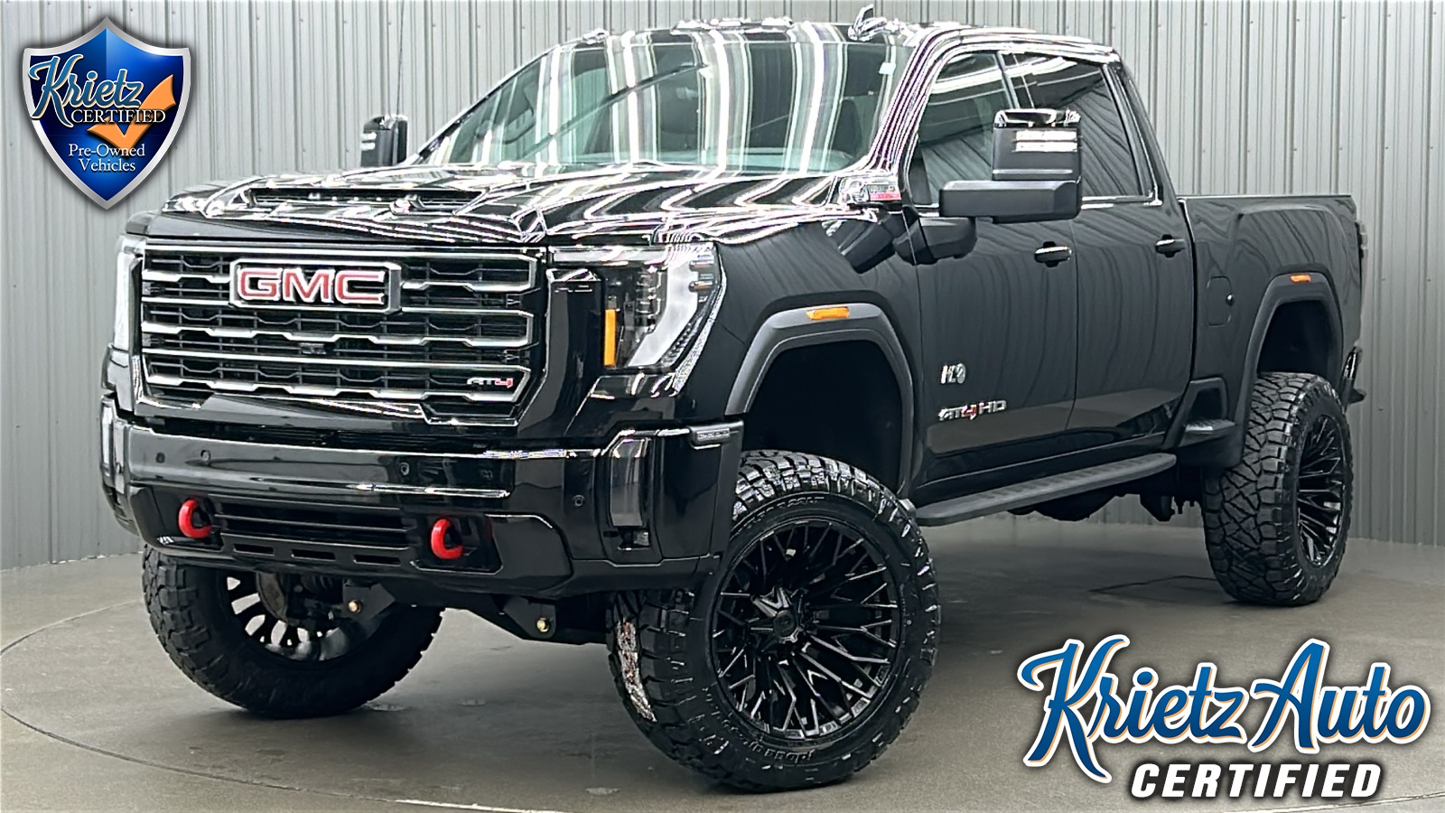 Lifted 2024 GMC Sierra 2500HD AT4 Premium Plus Short Bed w/ Sunroof