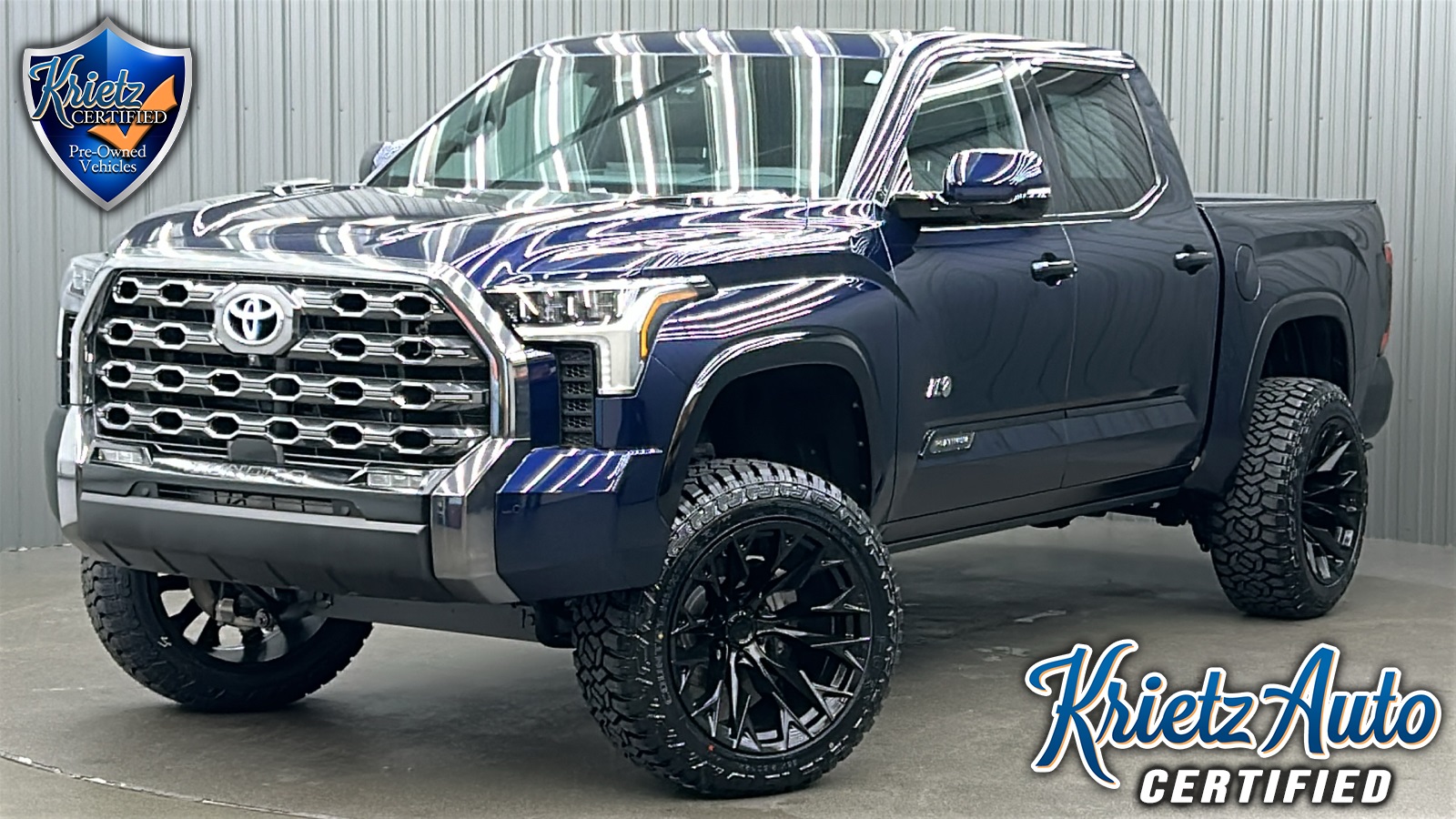 Lifted 2023 Toyota Tundra Hybrid Platinum Short Bed w/ Advanced Pkg & Sunroof