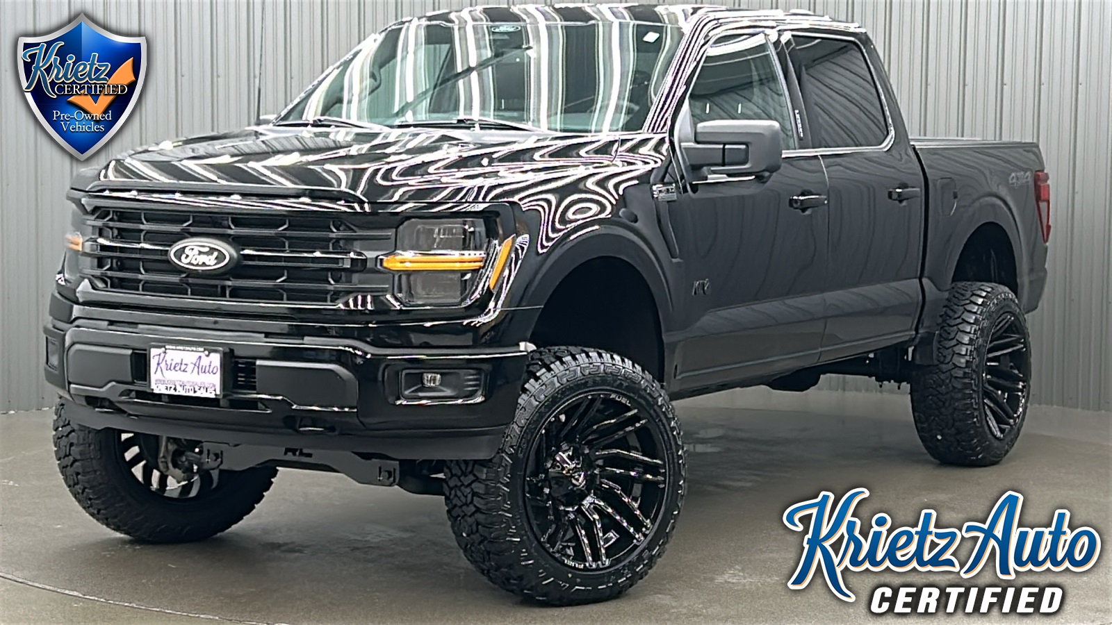 Lifted 2024 Ford F-150 XLT Black Package Short Bed w/ 301A
