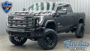Lifted 2025 GMC Sierra 2500HD AT4 Premium Plus Short Bed w/ Sunroof