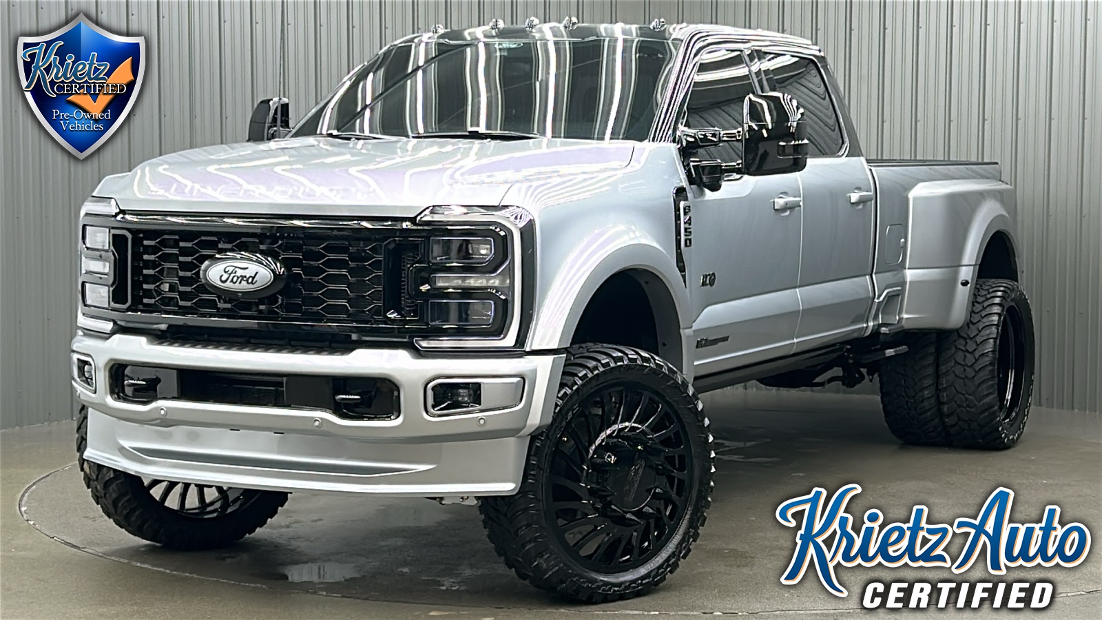 Lifted 2024 Ford F-450SD Platinum Long Bed FX4 w/ COLORMATCH, 773A & Sunroof