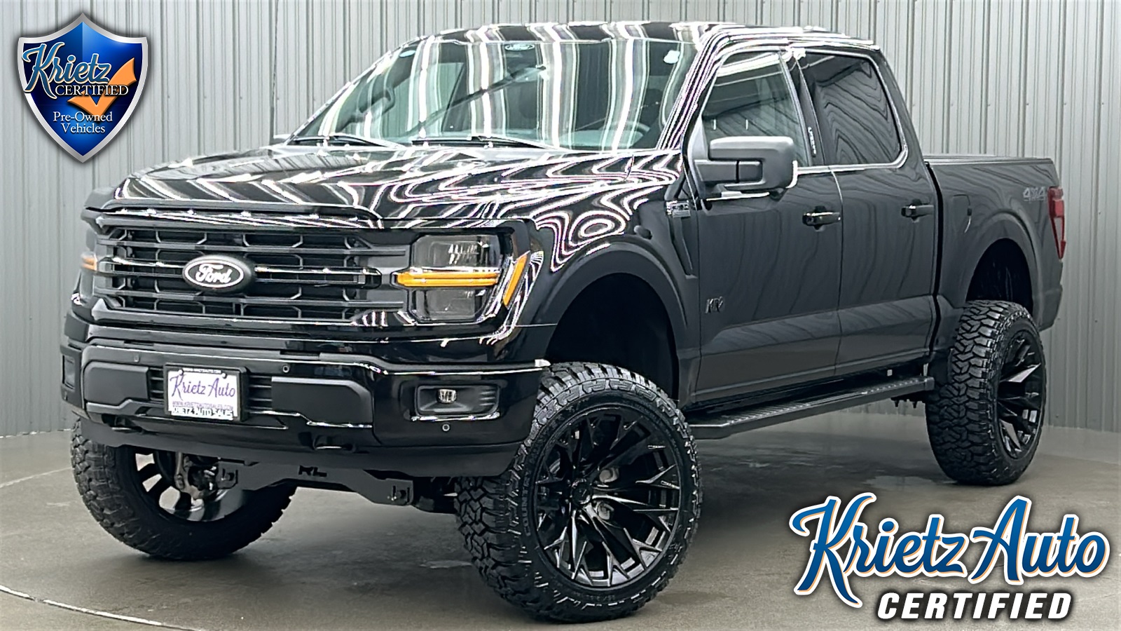 Lifted 2024 Ford F-150 XLT Black Package Short Bed w/ 302A