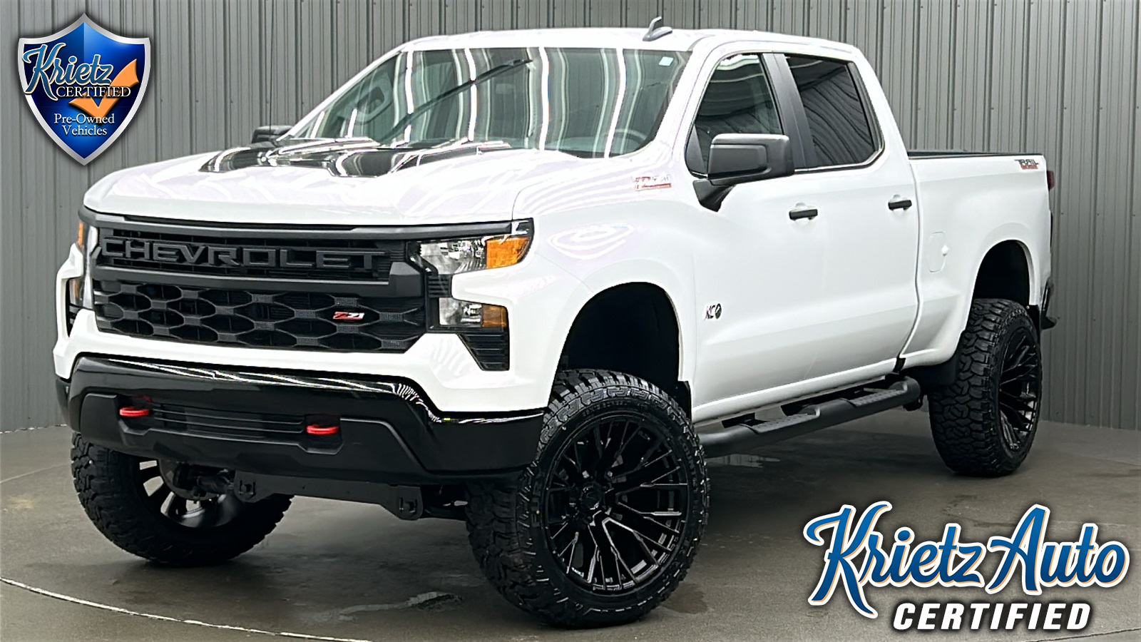 Lifted 2024 Chevrolet Silverado 1500 Custom Trail Boss Long Bed