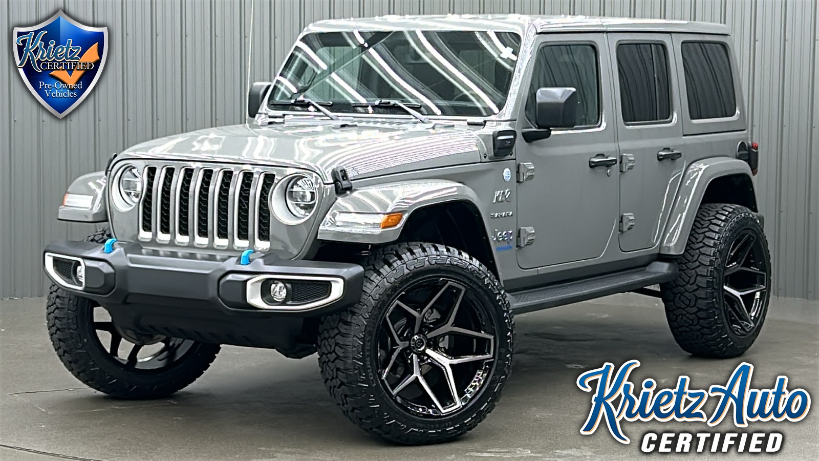 Lifted 2022 Jeep Wrangler Unlimited Sahara 4xe w/ Hard Top
