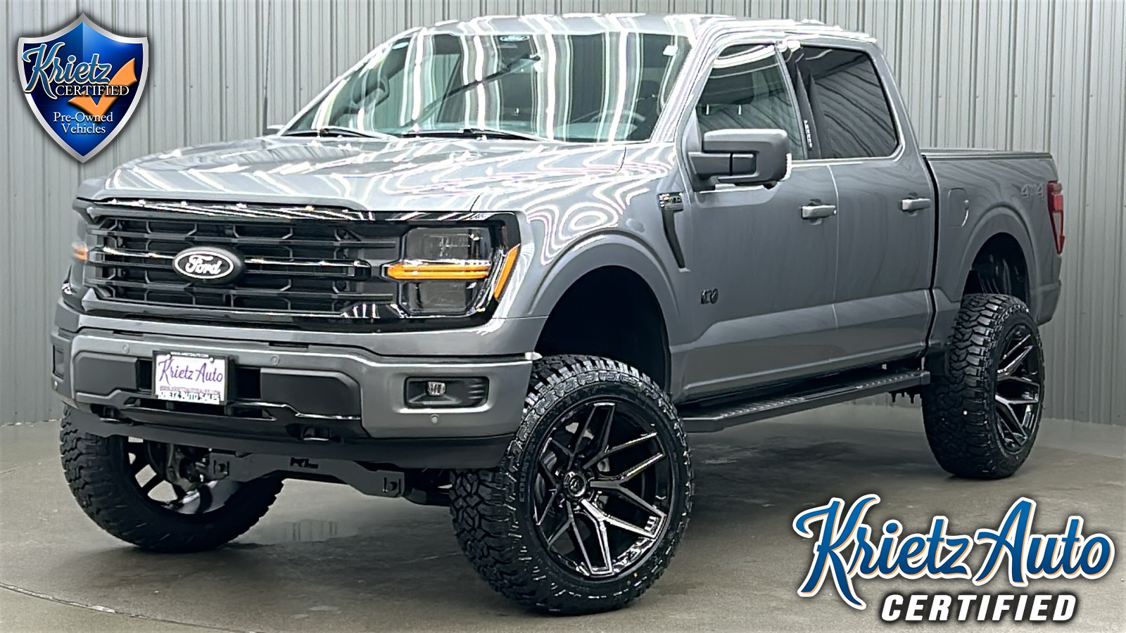 Lifted 2024 Ford F-150 XLT Black Pkg Short Bed w/ 302A
