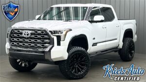 Lifted 2023 Toyota Tundra Hybrid Platinum Short Bed w/ Sunroof