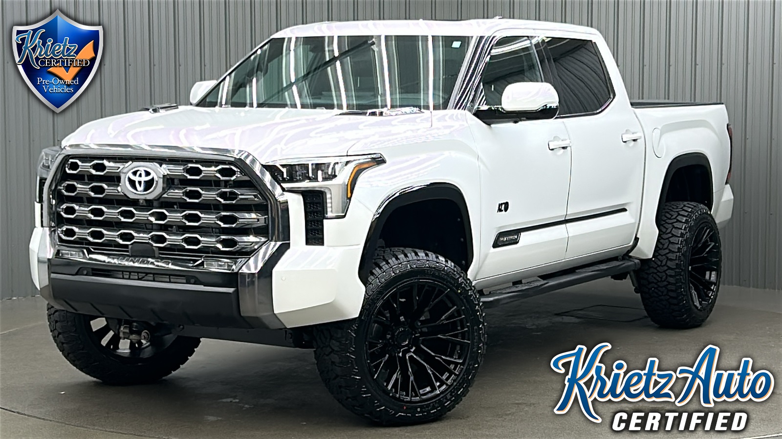 Lifted 2023 Toyota Tundra Hybrid Platinum Short Bed w/ Sunroof