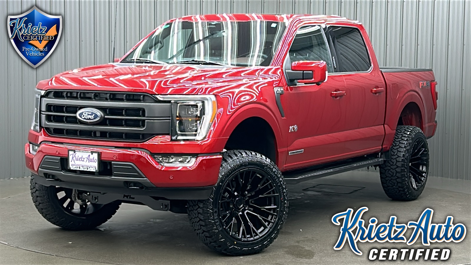 Lifted 2023 Ford F-150 Lariat Sport Package Short Bed w/ 502A, B&O & Moonroof