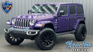 Lifted 2023 Jeep Wrangler Sahara 4xe w/ Cold Weather & Sky Top