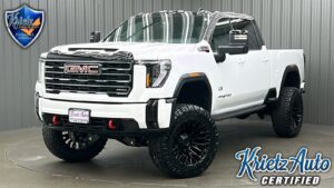 Lifted 2025 GMC Sierra 2500HD AT4 Premium Plus Short Bed w/ Tech & Sunroof