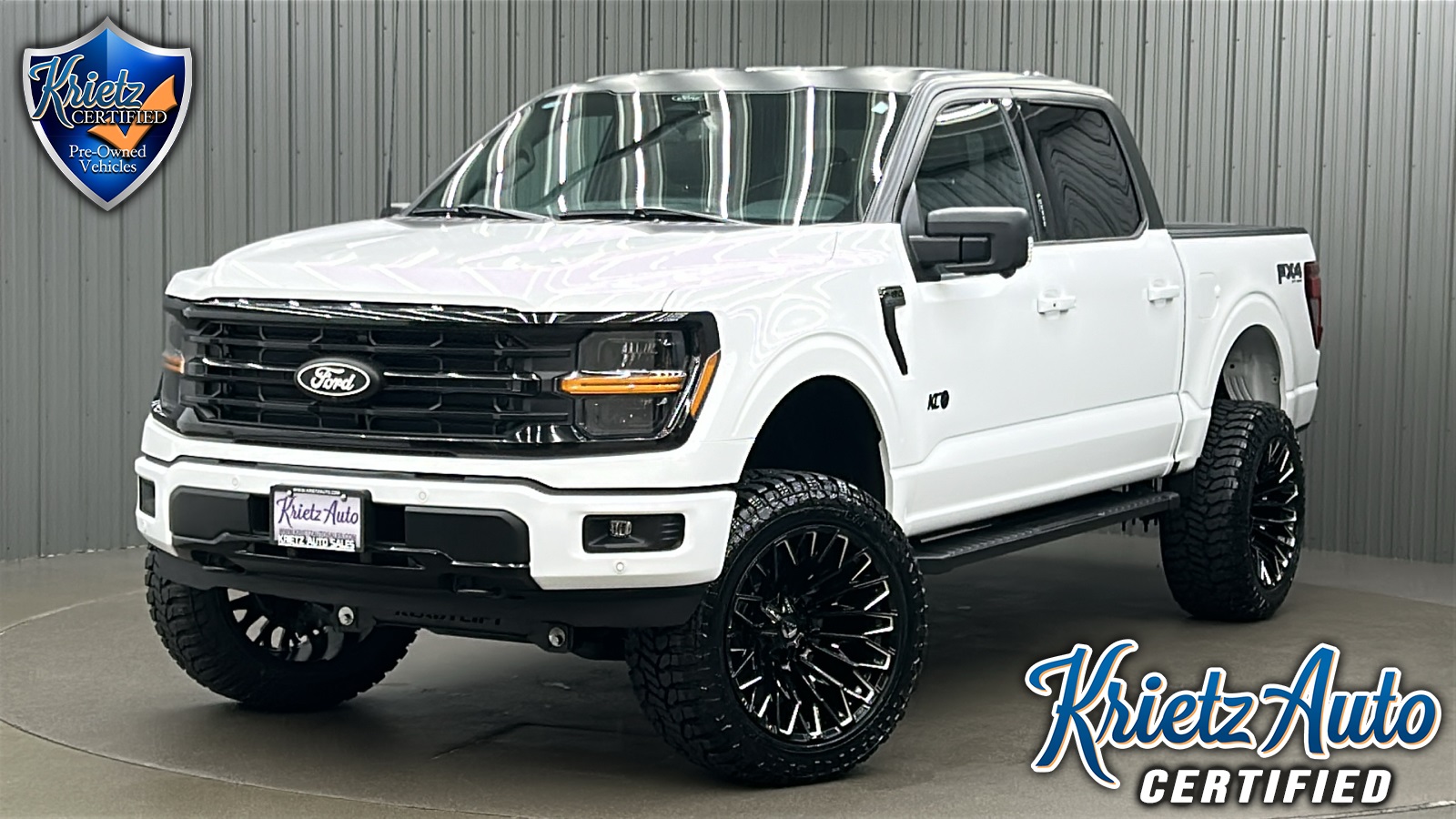 Lifted 2024 Ford F-150 XLT Black Package FX4 Short Bed w/ 302A