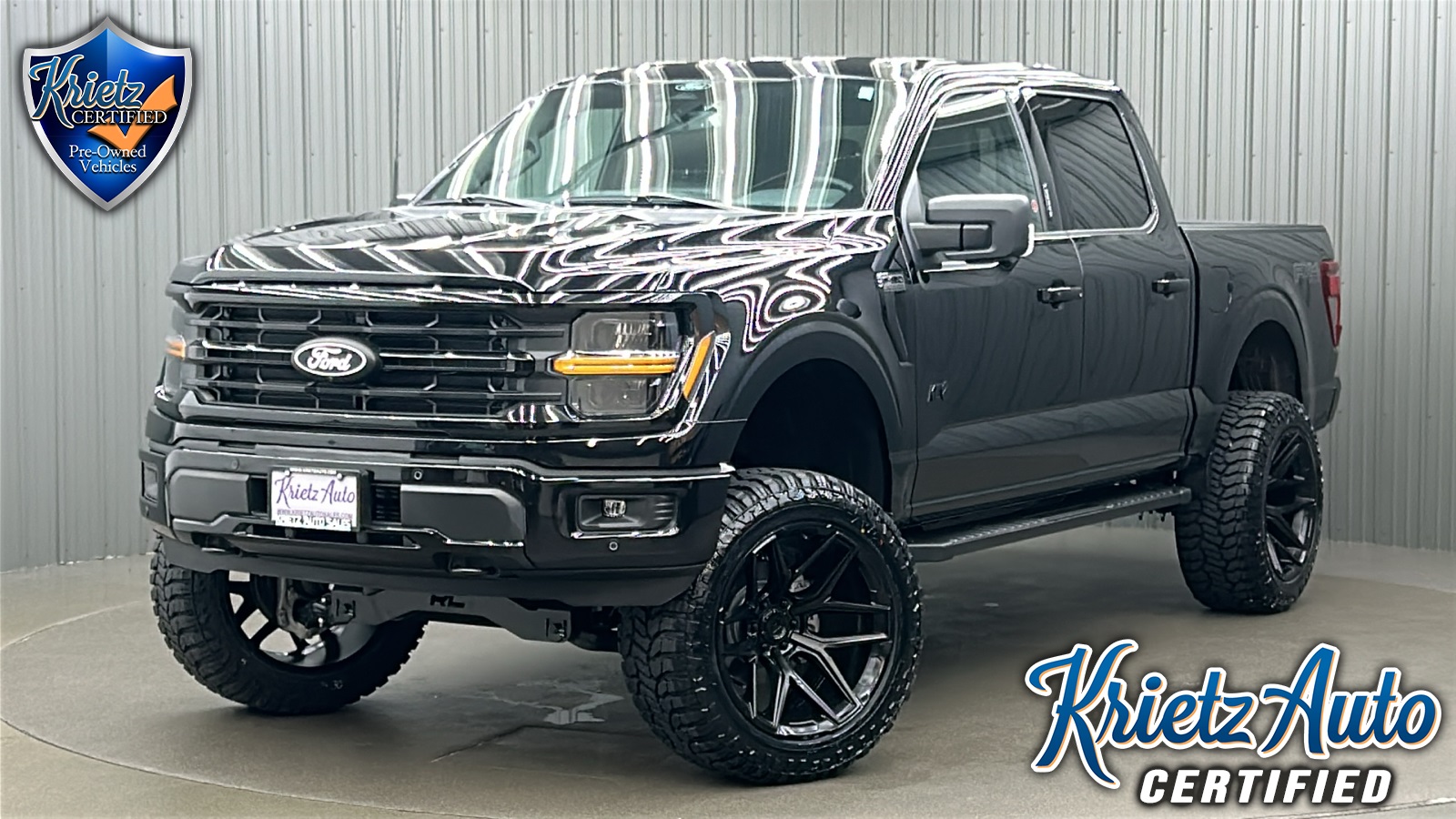 Lifted 2024 Ford F-150 XLT Black Package FX4 Short Bed w/ 303A