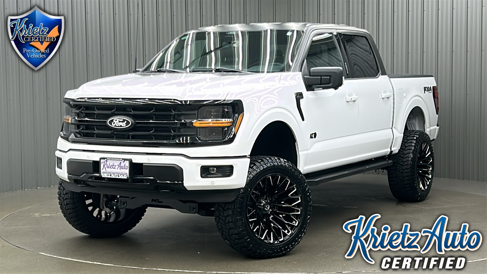 Lifted 2024 Ford F-150 XLT Black Package FX4 Short Bed w/ 302A