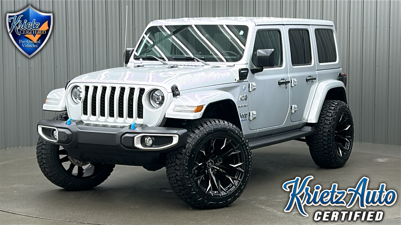 Lifted 2023 Jeep Wrangler Sahara 4xe