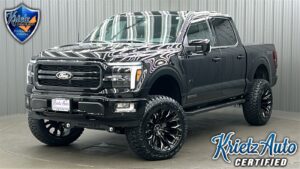 Lifted 2024 Ford F-150 Lariat Black Pkg Short Bed w/ 501A & Moonroof