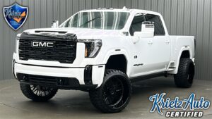Lifted 2025 GMC Sierra 2500HD AT4 Premium Plus Short Bed w/ COLORMATCH, Tech & Sunro