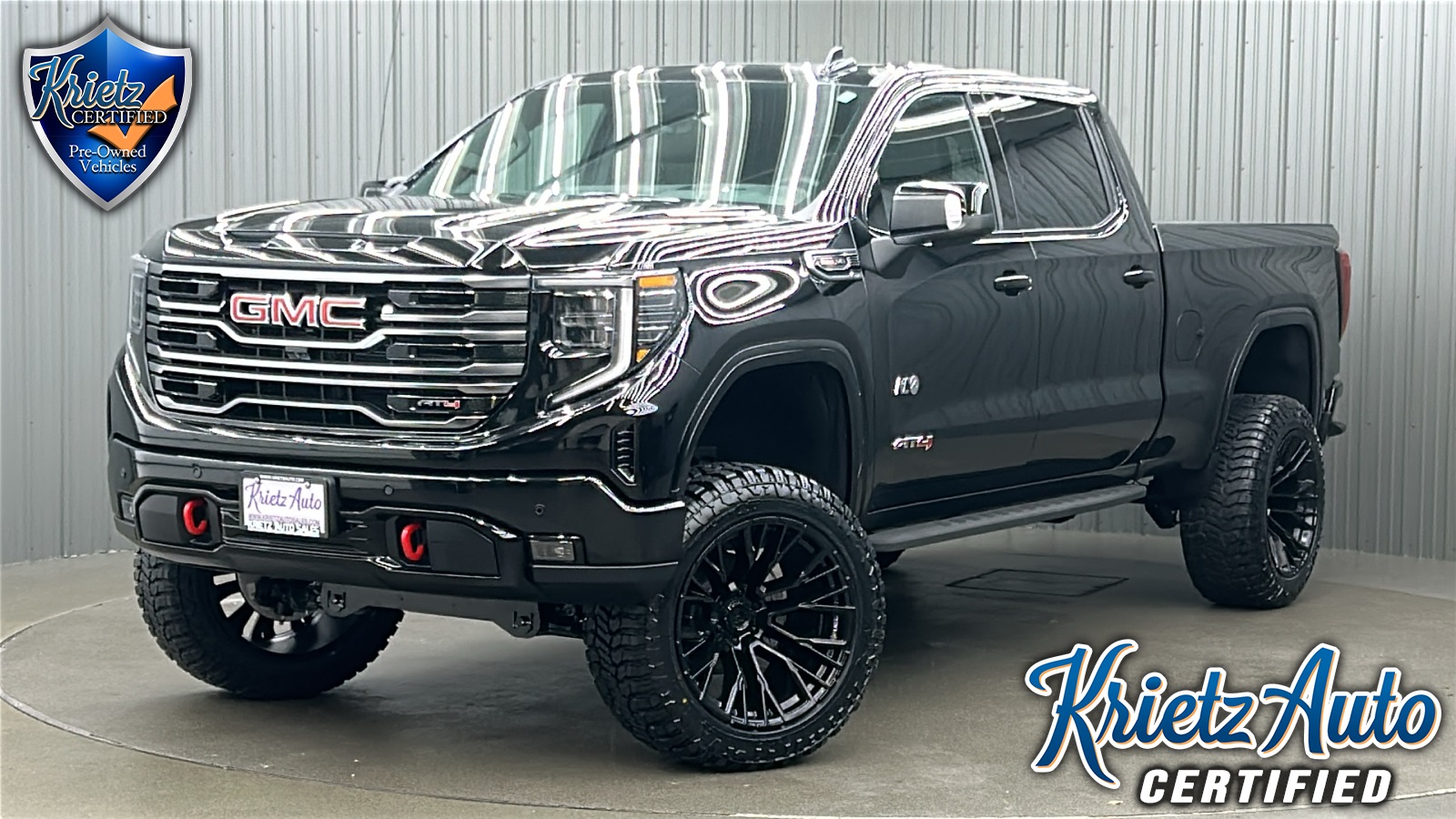 Lifted 2025 GMC Sierra 1500 AT4 Premium Long Bed w/ Tech & Sunroof
