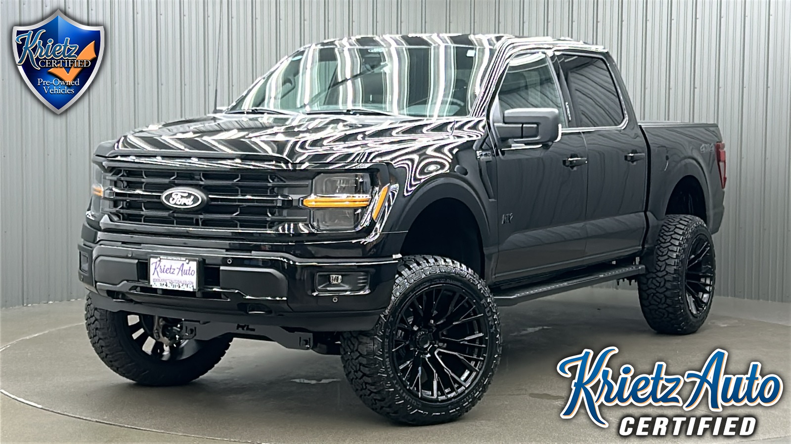 Lifted 2024 Ford F-150 XLT Black Package Short Bed w/ 302A