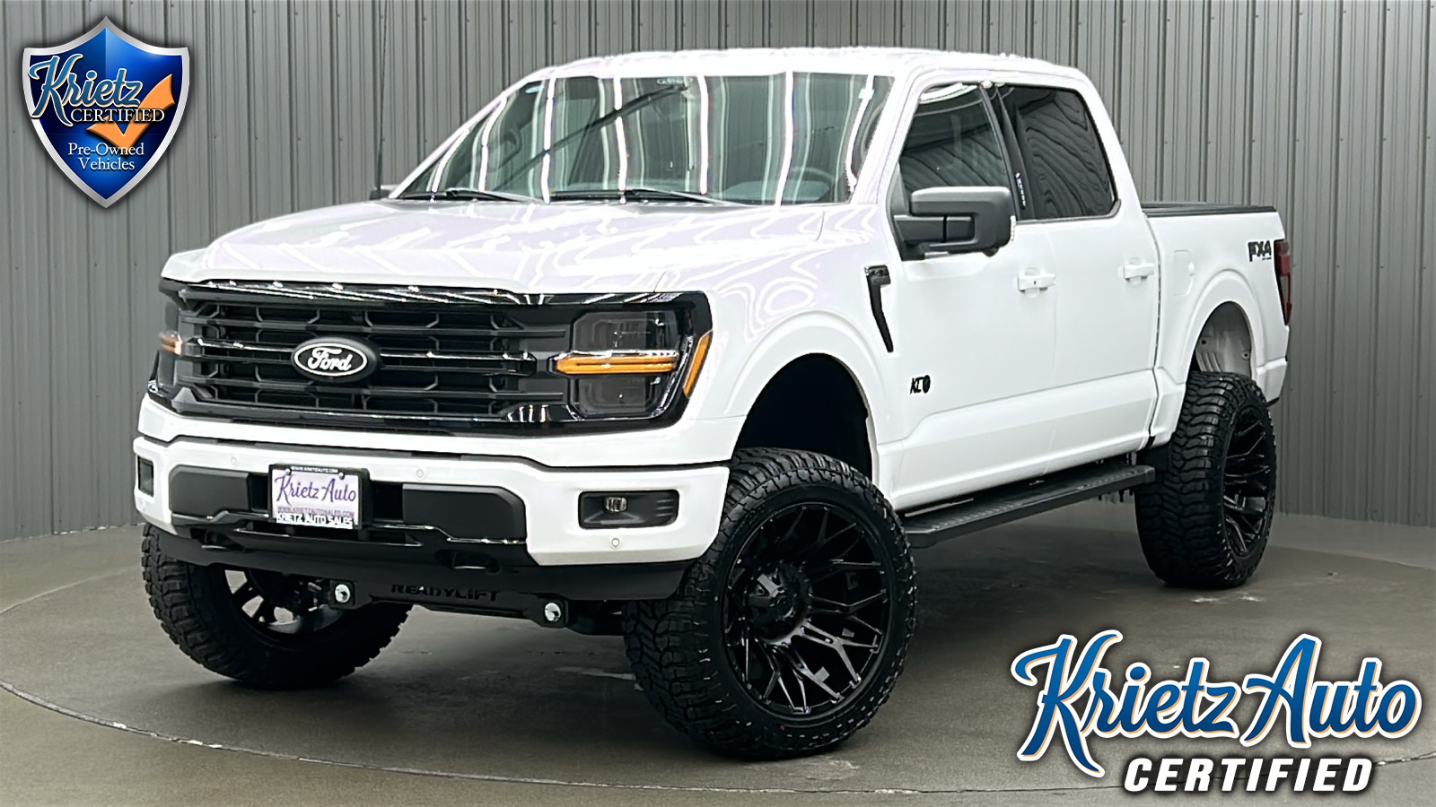 Lifted 2024 Ford F-150 XLT Black Package FX4 Short Bed w/ 302A