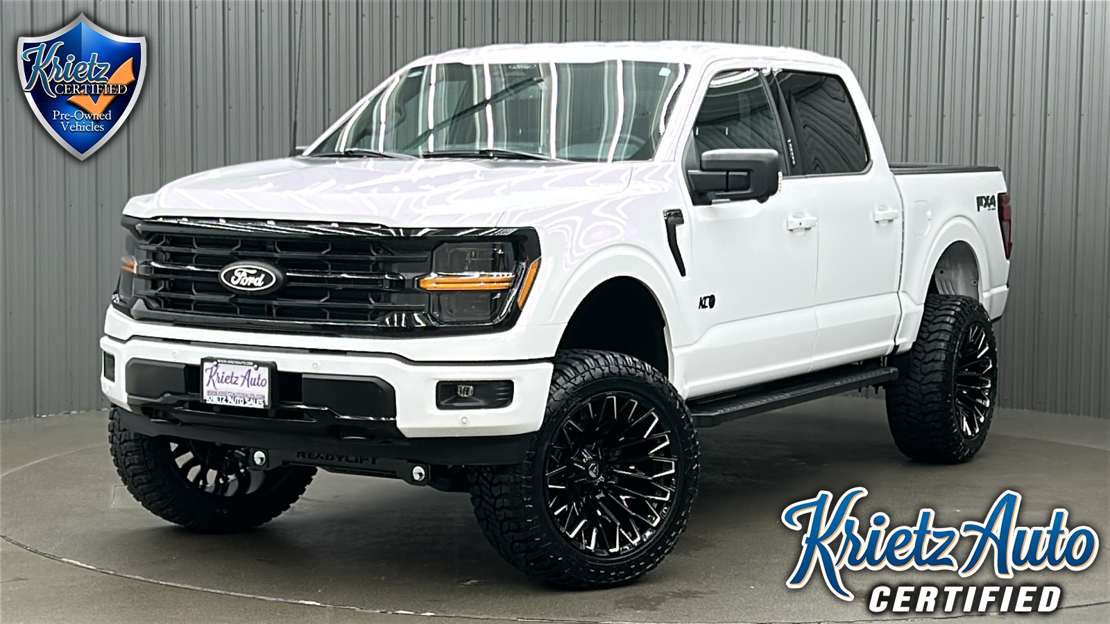 Lifted 2024 Ford F-150 XLT Black Package FX4 Short Bed w/ 302A