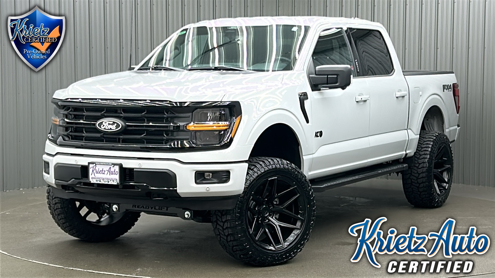 Lifted 2024 Ford F-150 XLT Black Package FX4 Short Bed w/ 302A