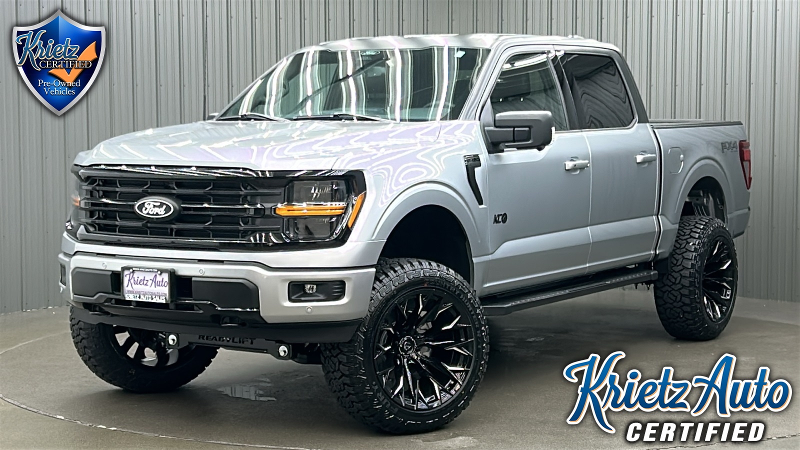 Lifted 2025 Ford F-150 XLT Black Package FX4 Short Bed w/ 302A