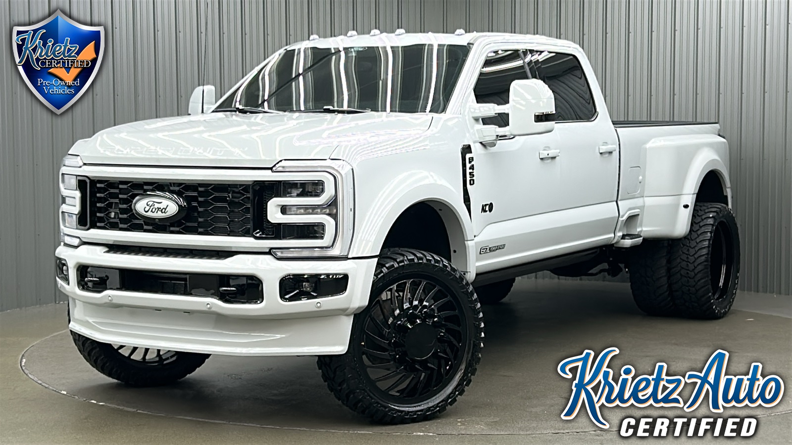 Lifted 2025 Ford F-450SD Platinum PLUS Long Bed w/ COLORMATCH, 773A & Moonroof