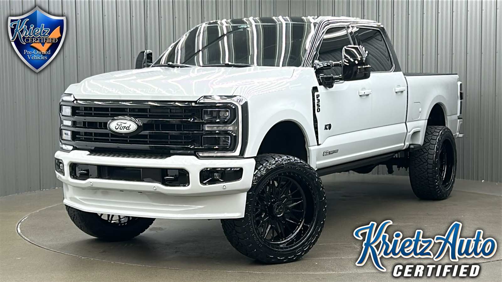 Lifted 2025 Ford F-350SD Platinum Short Bed FX4 w/ COLORMATCH, 713A & Moonroof